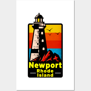 Newport Rhode Island Lighthouse Posters and Art